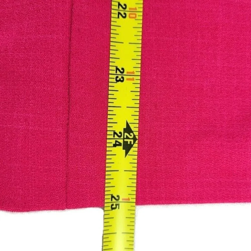 Kasper Blazer Size 10P Button Pockets Notch Collar Stretch Padded Lined Pink - Picture 7 of 10